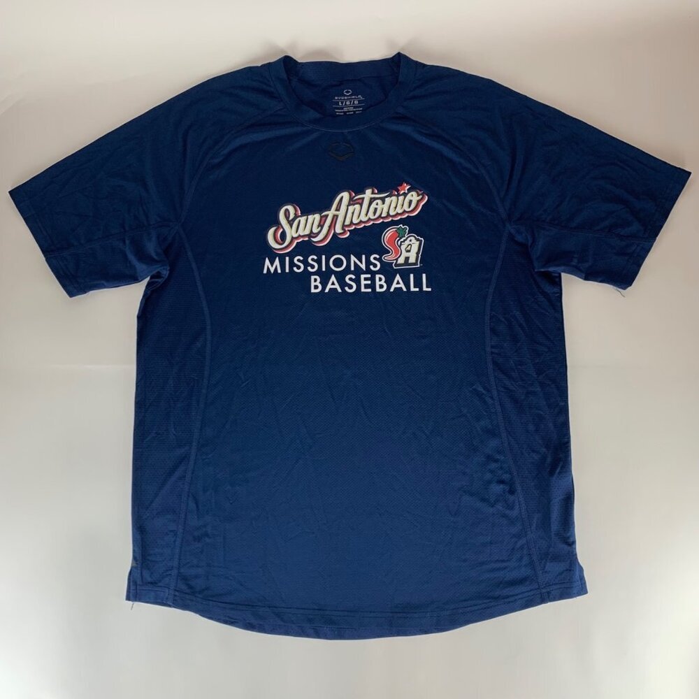 San Antonio Missions MiLB Navy Blue Evoshield Athletic Shirt #4 Mens Large